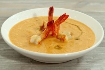 Gaspacho andalou de tomates et gambas