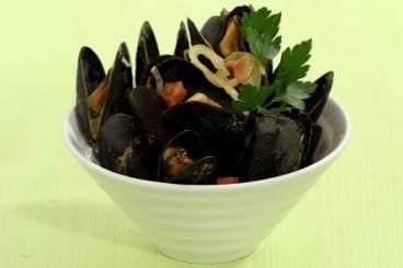 Moules chorizo et curry