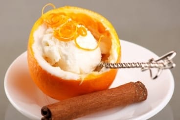 Orange givrée