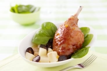 Cuisse de canard à l’orange sanguine