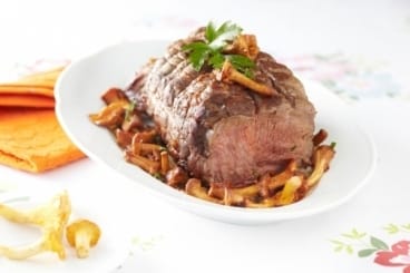 Rôti de veau aux girolles