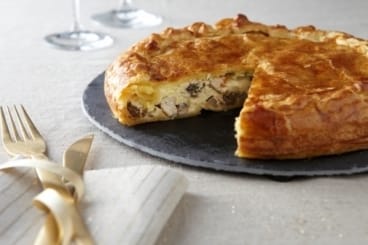 Tourte de foie gras et morilles