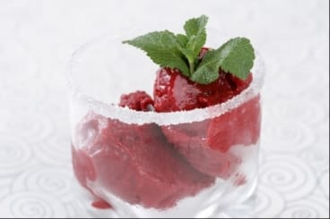 Granité de fraise aux 5 épices