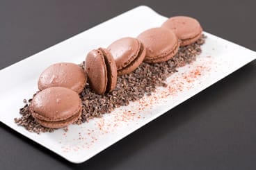 Macaron au chocolat et au piment d'Espelette