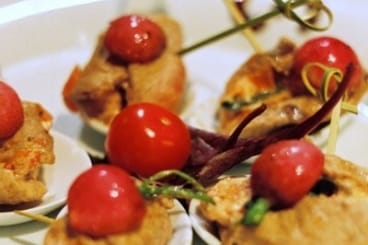 Saltimbocca de veau tomate et sauge, wok de légumes croquants