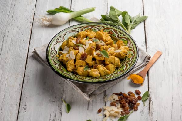 Tajine express citron confit et olives.