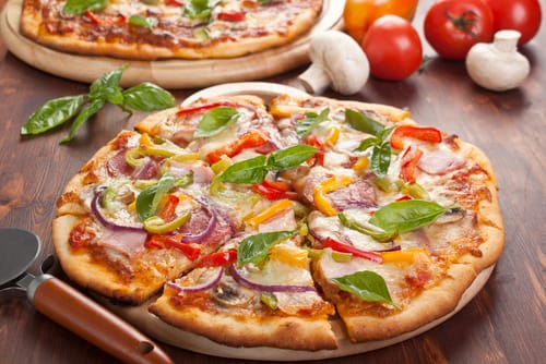 Pizza maison quatre saisons