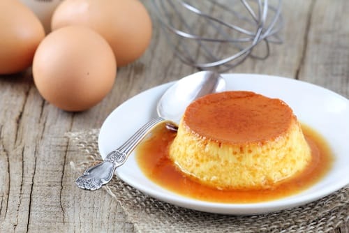 Crème renversée à la confiture de lait