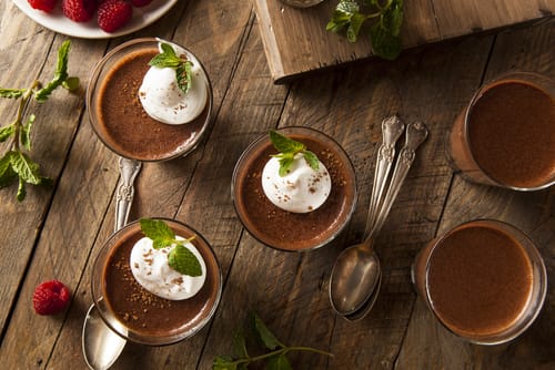 Mousse au chocolat noir onctueuse