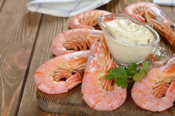 Langoustines et mayonnaise maison