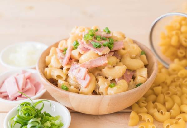 Pastasotto de coquillettes et jambon blanc