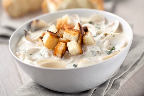 Soupe de palourdes "clam chowder"