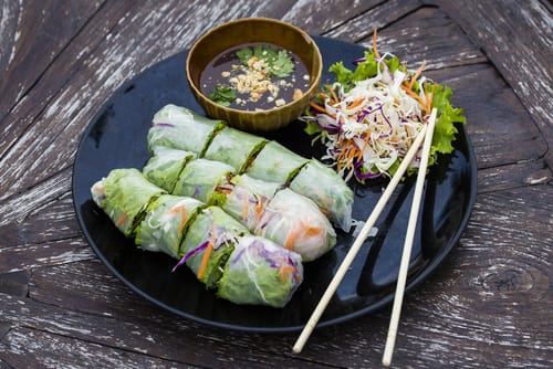 Rouleaux de printemps crevette poulet