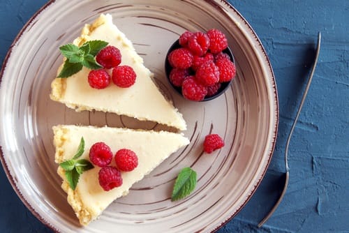 Cheese-cake cru aux framboises