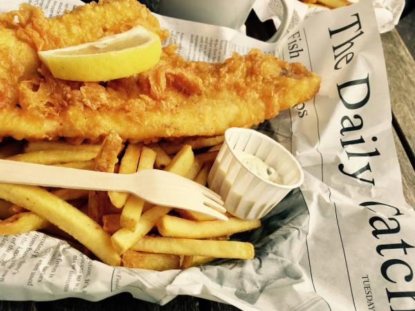 fish and chips sauce gribiche 