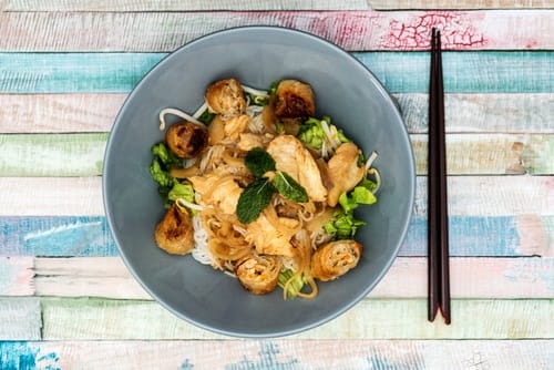 Bò Bún gambas, menthe et citronnelle