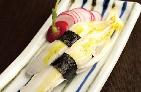 Sushi endive et crème de brie