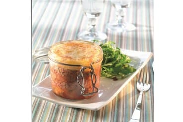 Bocal de Parmentier de Canard et de confit d'aubergines