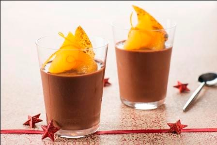 Crémeux chocolat, orange nougatine pistache