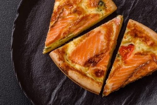 Quiche au saumon et céleri rave 