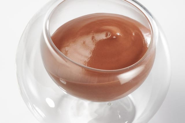 Mousse au chocolat tiède 