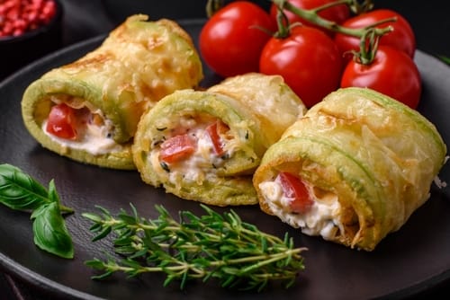Roulades de Courgette à la Ricotta