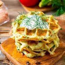 Recette Gaufres salées aux poireaux