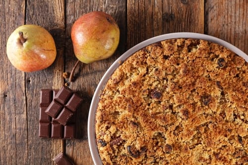 Recette Crumble pomme chocolat