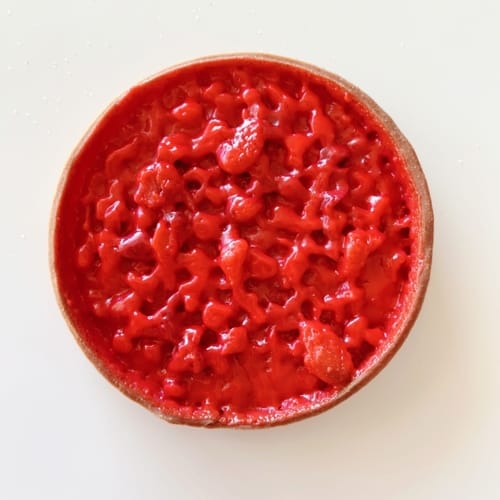 Tarte aux pralines roses