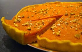 Tarte sucrée au potiron et poudre d’amande