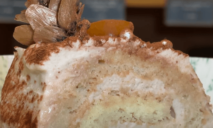 Buche de noël à la crème de marron