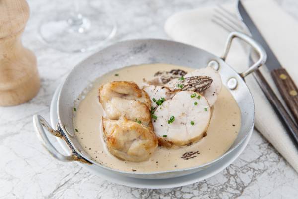 Ris de veau croustillant, purée d'oseille et risotto d'épeautre