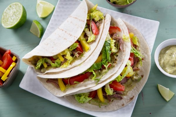 Fajitas de canard confit