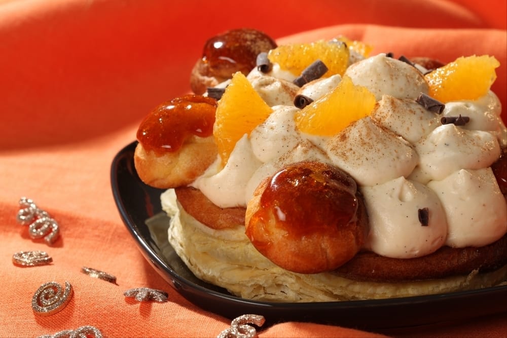 Saint-honoré de Noël orange et chocolat
