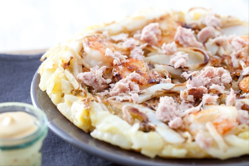 Okonomiyaki (crêpe japonaise grillée)