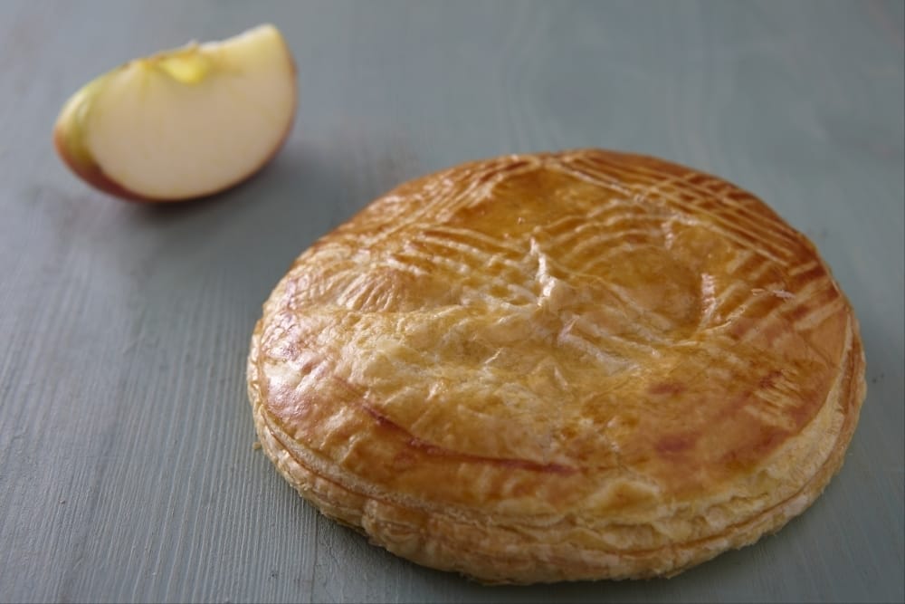 Galette des Rois, frangipane et pommes caramélisées