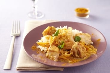 Colombo de poulet fermier, riz anisé