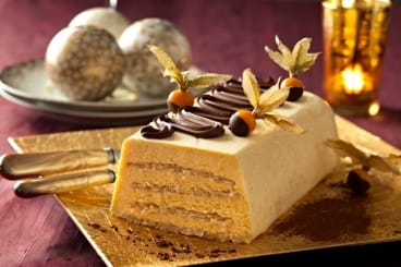 Bûche de Noël aux fruits exotiques