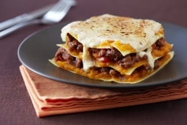 Lasagne de potimarron et boeuf à la sauge