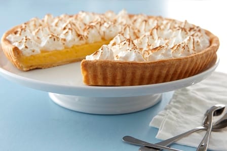 Tarte meringuée au gingembre et aux fruits de la passion