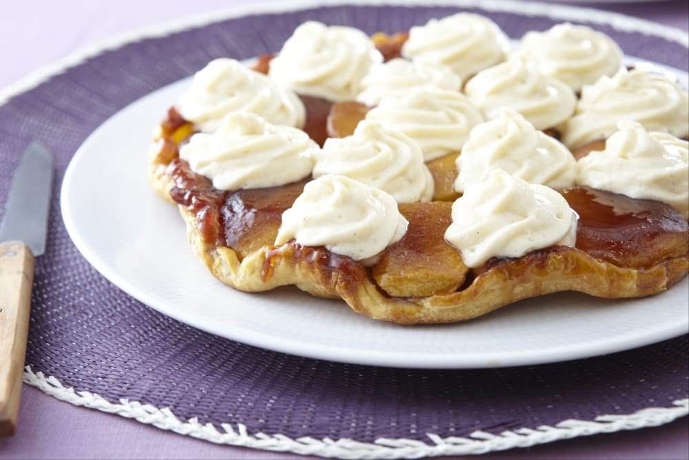 Tatin de pommes, crème Chiboust