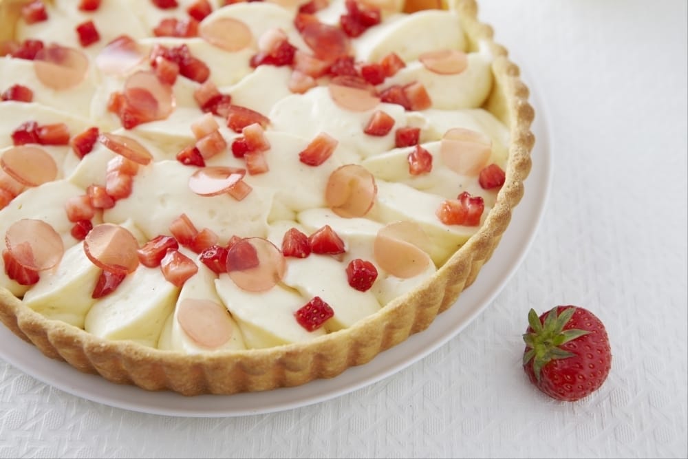 Tarte façon fraisier