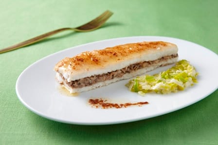 Tronçon de sole farci de duxelles et poireaux