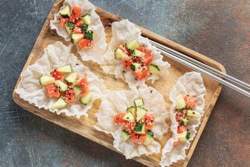 Recette Tuile de riz soufflé