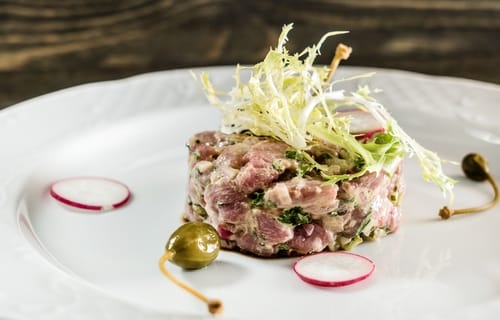 Recette Tartare de canette en gravelax