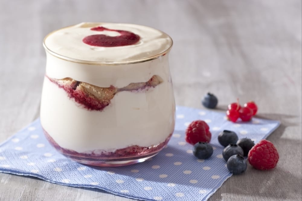 Chevre Fruits Rouges Recette Tiramisu au fromage blanc de chèvre et aux fruits rouges
