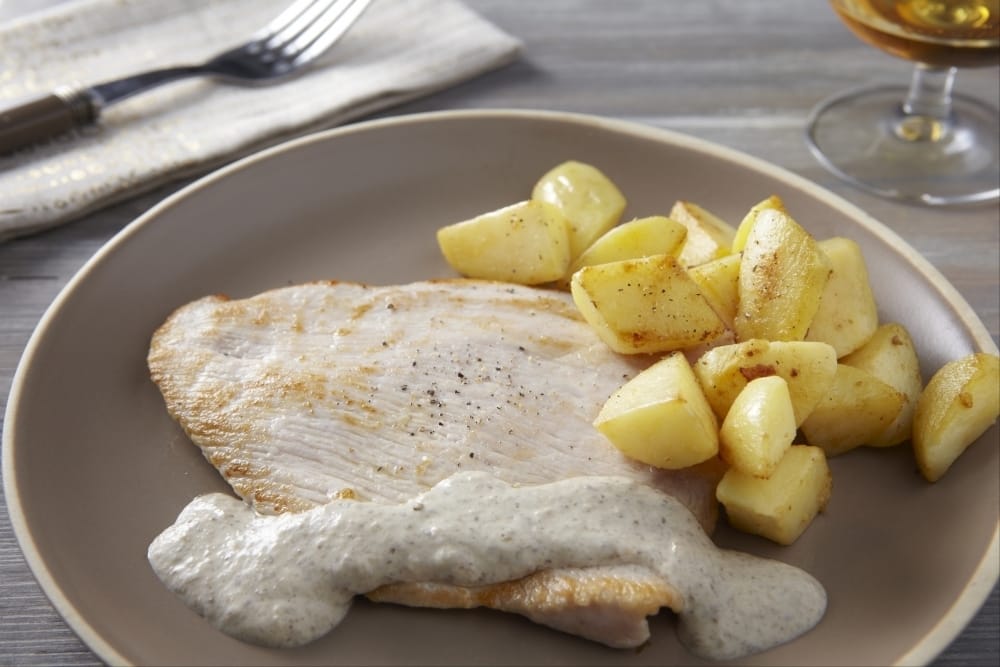 Recette Escalope de veau, champignons à la crème